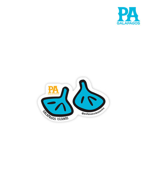 Sticker De Patas De Piquero Con Logo Amarillo