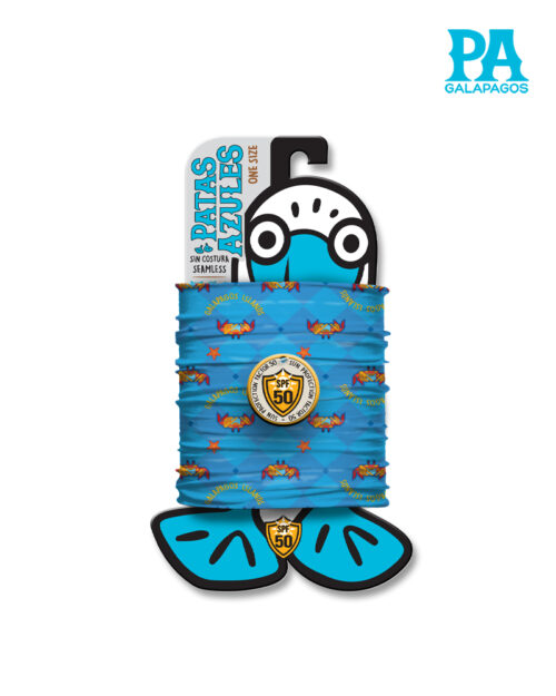 Buff De Cangrejos Fondo Rombos Celestes B134