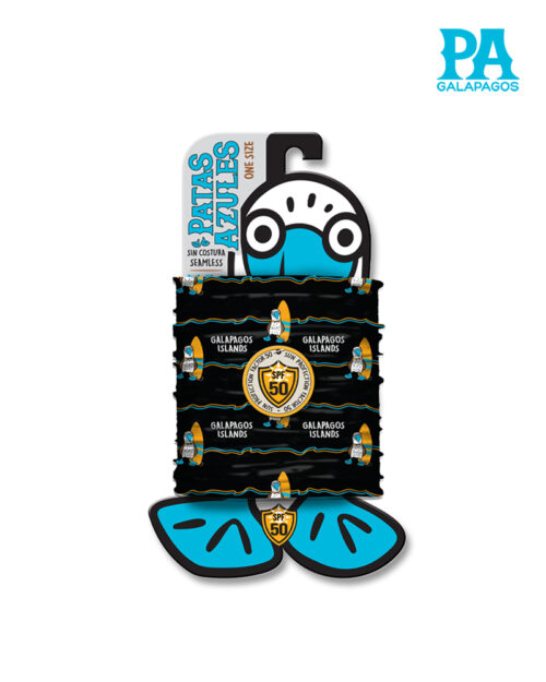 Buff De Piquero Patas Azules Con Tabla De Surf Amarilla B112
