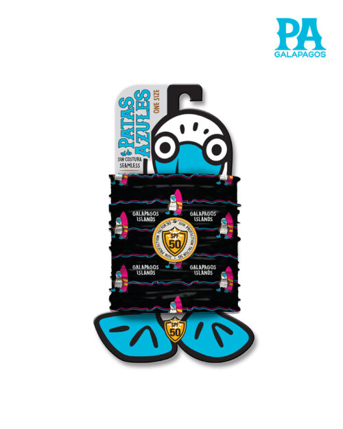 Buff De Piquero Patas Azules Con Tabla De Surf Fucsia B113