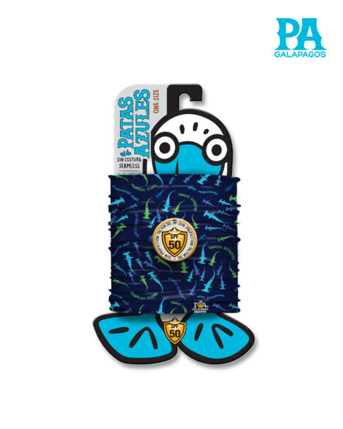 Buff De Santuario De Tiburones Celestes Fondo Azul B130