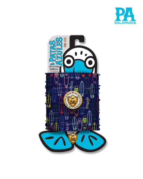 Buff De Tablas De Surf De Colores Fondo Azul B96