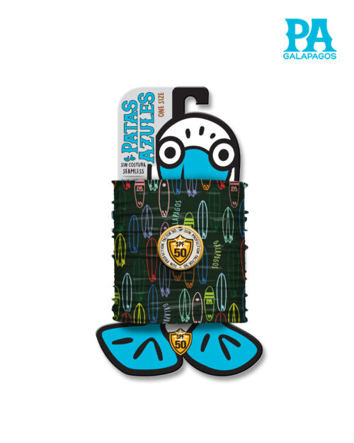 Buff De Tablas De Surf De Colores Fondo Verde B94