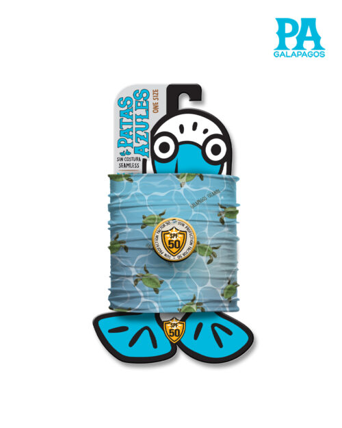 Buff De Tortugas Marinas Nadando Fondo Celeste B81