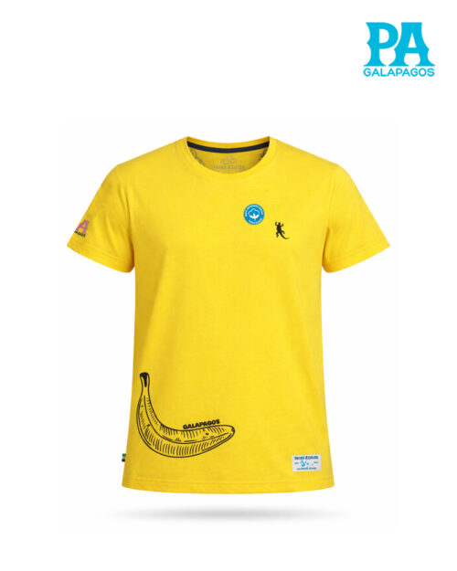 Camiseta Amarilla Pink Iguana Con Bananas