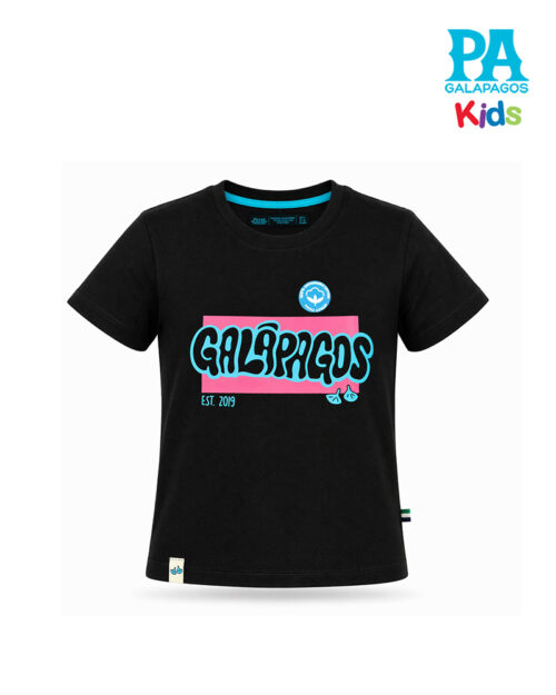Camiseta Negra Galapagos Y Patas De Piquero En Pop Art Cuadros De Colores