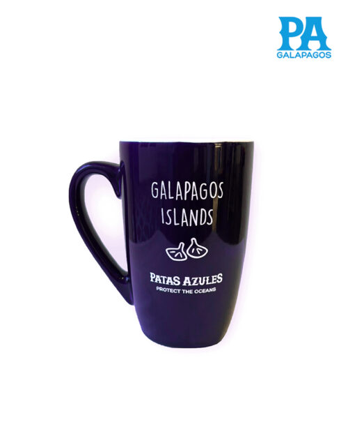 Taza Alta Morada Con Frase Galapagos Islands