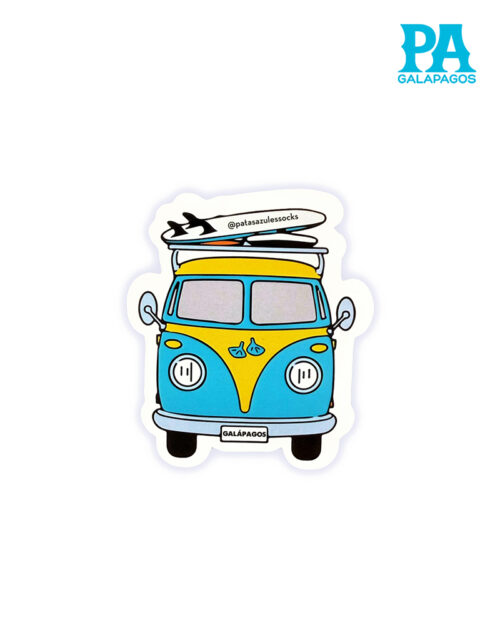 Sticker De Piquero De Patas Azules En Combi Celste