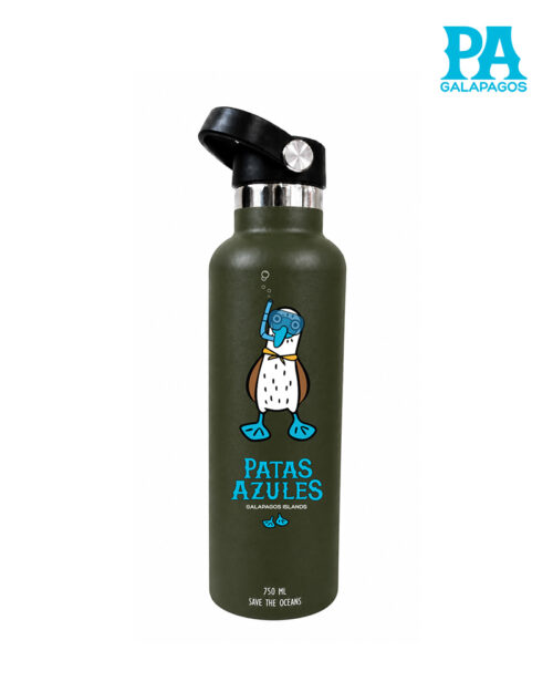Termo Aquaflask De 750 Ml Color Verde Militar