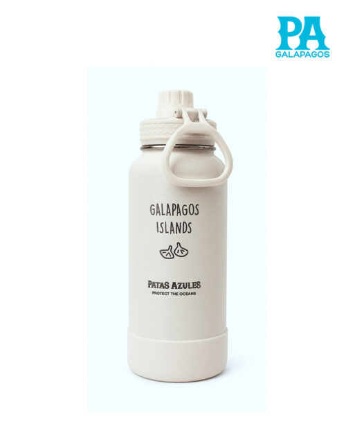 Termo De 32 Oz - 1l Marca Woda Color Amarillo Blanco