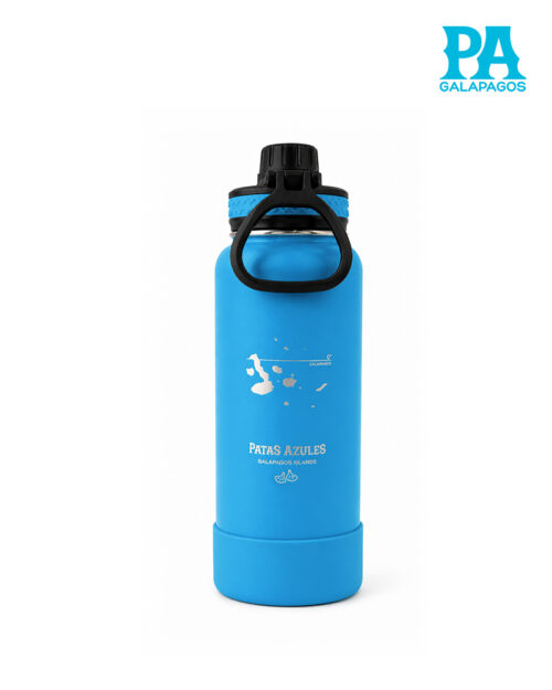 Termo De 32 Oz - 1l Marca Woda Color Amarillo Celeste