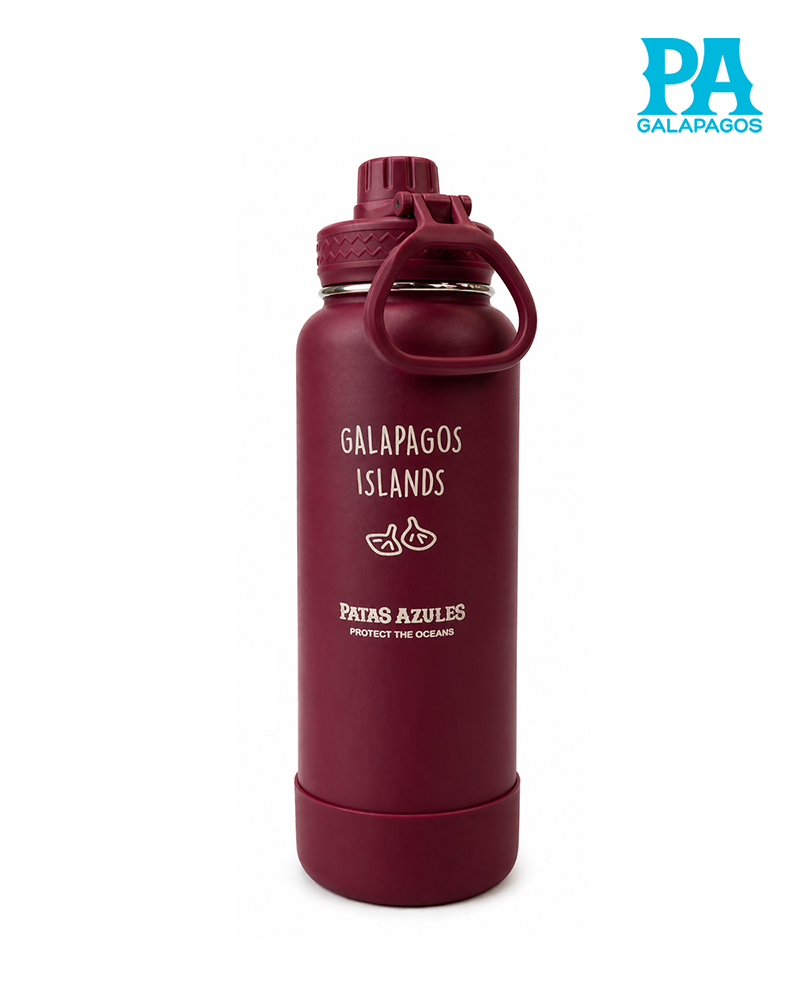 Termo De 40 Oz Marca Woda Color Vino