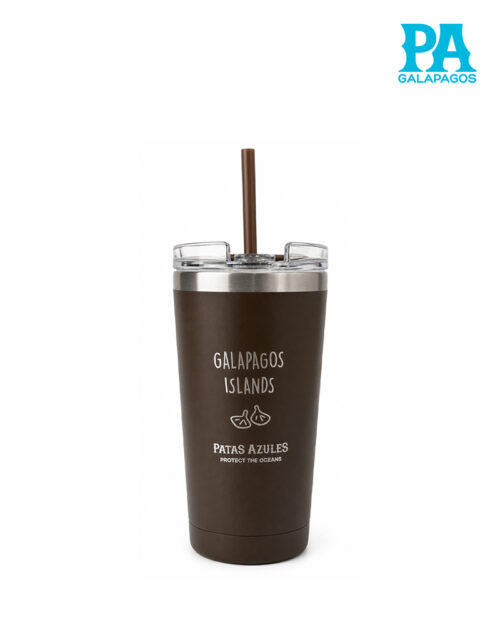 Termo Straw Lid 16 Oz Marca Woda Color Mocha