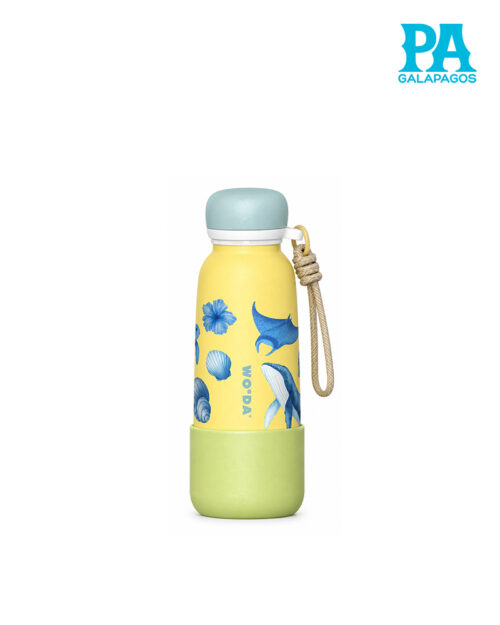 Termo Woda Pocket 18 Oz Color Amarillo Vida Marina