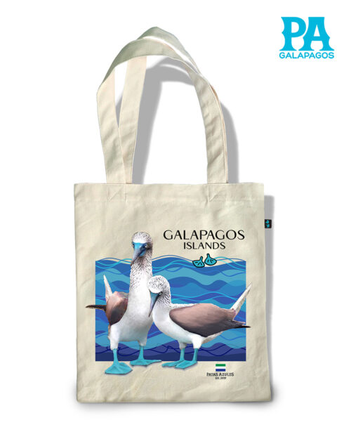 TOTE BAG CON FOTO DE PAREJA PIQUEROS PATAS AZULES