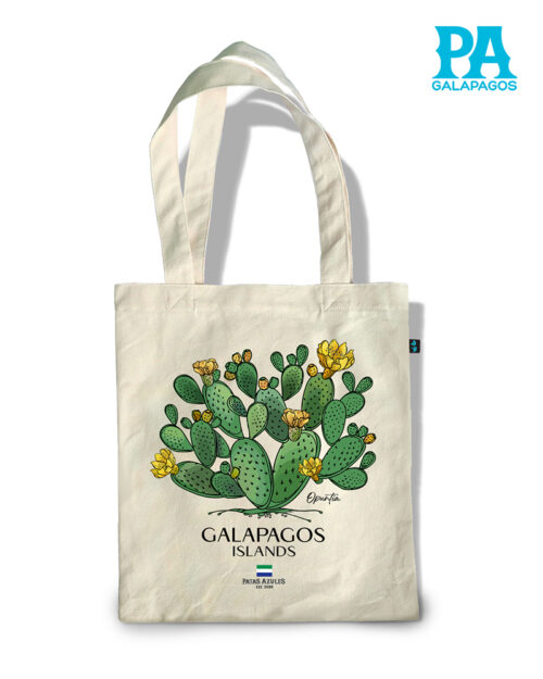 TOTE BAG CON OPUNTIA DE GALÁPAGOS