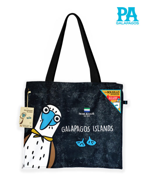 SHOPPING BAG PA FISGON GRUNGE EN NEGRO