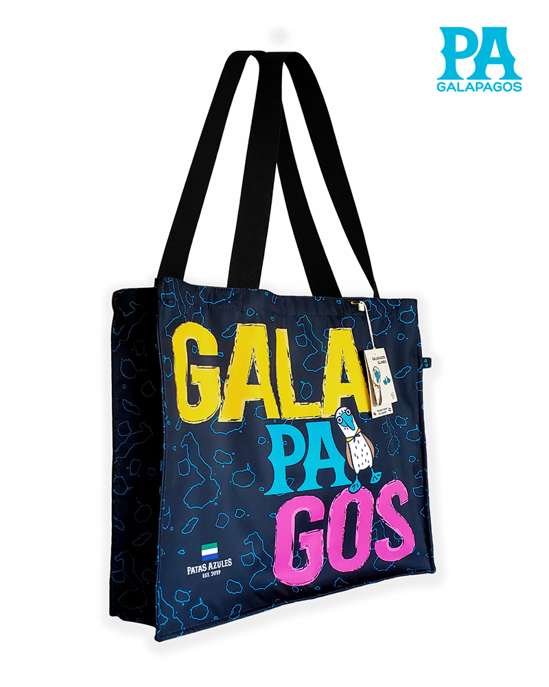 SHOPPING BAG PA LETRAS GALAPAGOS EN NEGRO - Image 2