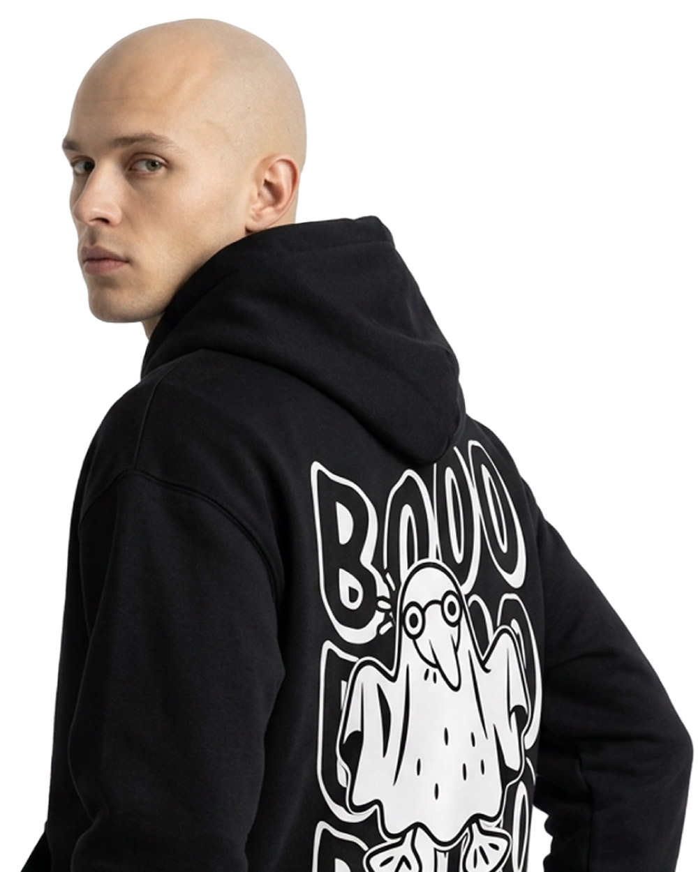 Hoodie Unisex Stay Spooky Halloween - Color Negro - Image 4