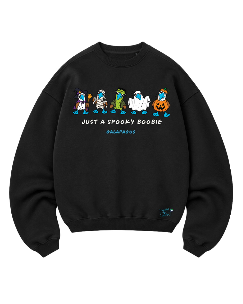 Sudadera Unisex Just A Spooky Boobie Halloween - Color Negro