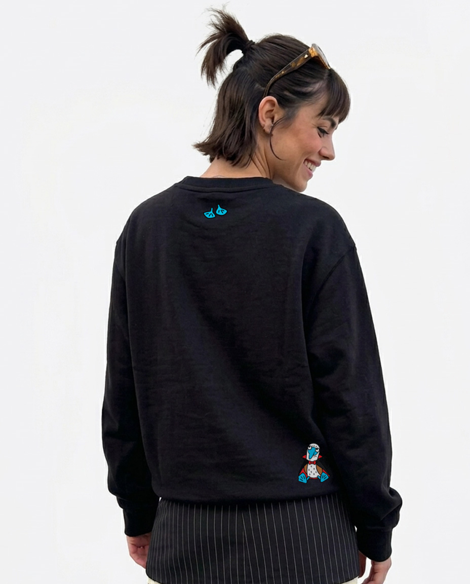 Sudadera Unisex Just A Spooky Boobie Halloween - Color Negro - Image 5
